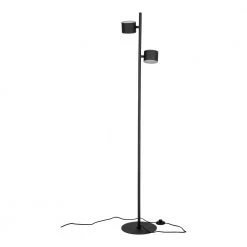 Homeshop Gulvlampe Lampe I Sort Med Stofledning På 200 Cm Pære: 2 X G9/2,5W LED - IP20 - 6409117