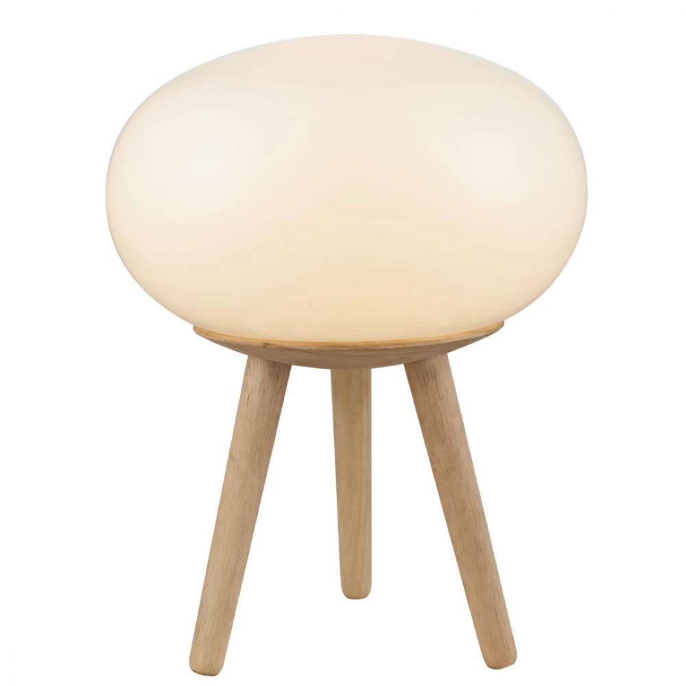 Halo Design HAPPY Bordlampe GLOBE Ø25 Opal/træ - 718764 3 Halo Design HAPPY Bordlampe GLOBE Ø25 Opal/træ - 718764