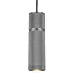 Halo Design Halo- The Pendant Cylinder Pendel I Metal Gun Black Ø12 2,5m Kabel