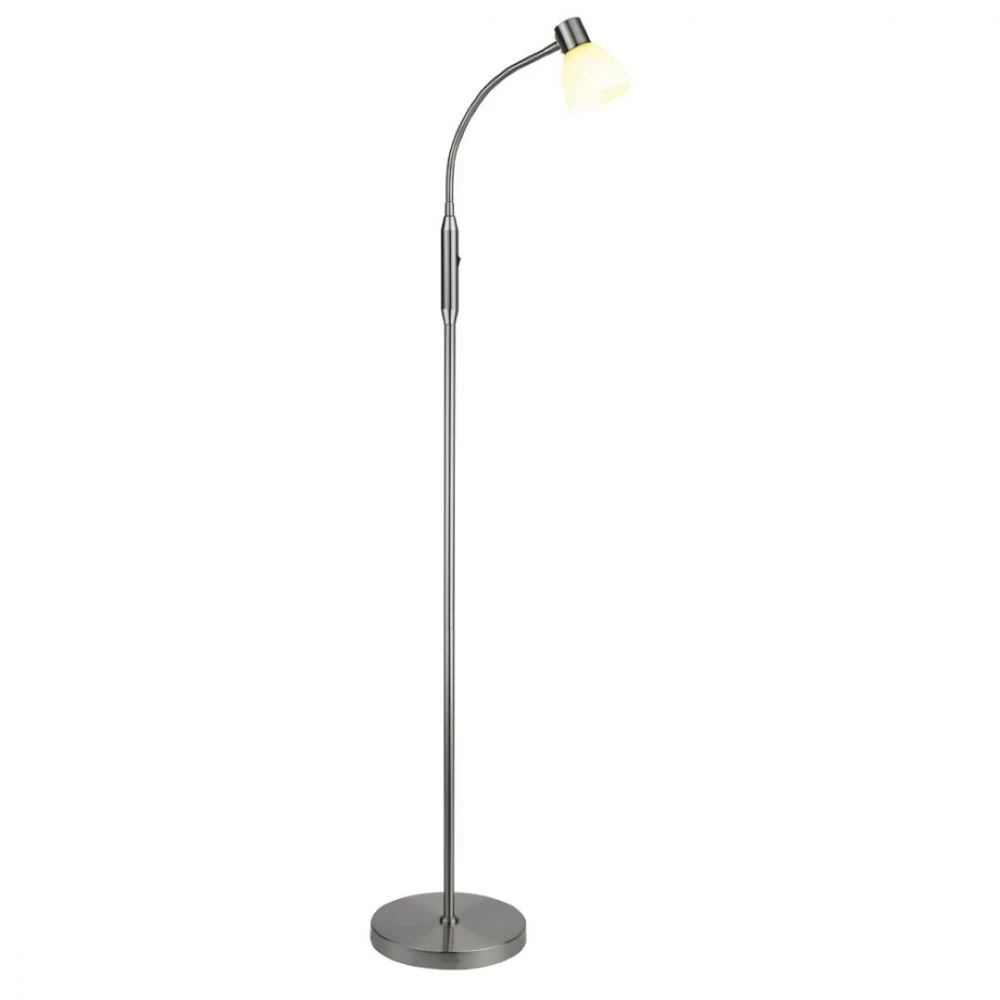 Halo Design HUDSON Gulvl. LED 1L G9, Opal Glas / B-Stål - 736898 3 Halo Design HUDSON Gulvl. LED 1L G9, Opal Glas / B-Stål - 736898