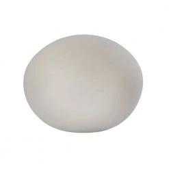 Sompex Lampe Glas Oval 30 Hvid - Højde 23 Cm