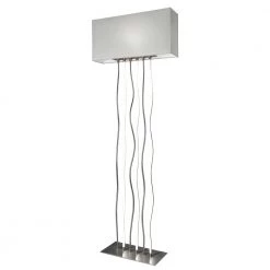 Sompex Gulvlampe Viper Metal Satin-Hvid - Højde 162 Cm