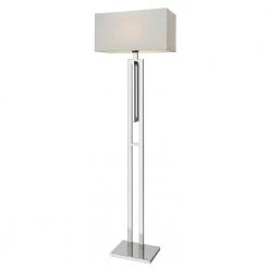 Sompex Gulvlampe City Silver-Hvid - Højde 156 Cm