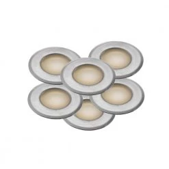 Nordlux Une 6-Kit - Nedgravningsspot - Rustfrit Stål