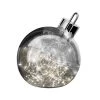 Sompex Dekorationskugle Ornament Røg Højde 25 Cm Krom-Smoke