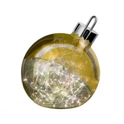 Sompex Dekorationskugle Ornament Guld Højde 25 Cm Krom-Guld