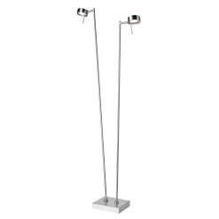 Sompex Gulvlampe Bling, 2lys Matt Krom - Højde 140-125 Cm