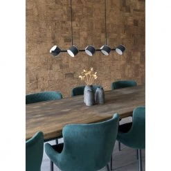 Homeshop Pendel Lampe I Sort Med Stofledning På 200 Cm Pære: 8 X G9/2,5W LED IP20 - 6409119 -homeshop Salgsbutik unnamed file 202