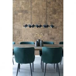 Homeshop Pendel Lampe I Sort Med Stofledning På 200 Cm Pære: 8 X G9/2,5W LED IP20 - 6409119 -homeshop Salgsbutik unnamed file 203