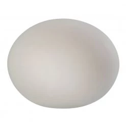 Sompex Lampe Glas Oval 24 Hvid - Højde 19 Cm