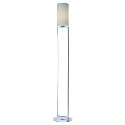 Sompex Gulvlampe Fine Krom-Hvid - Højde 160 Cm