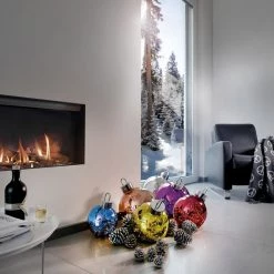 Sompex Dekorationskugle Ornament Røg Højde 20 Cm Krom-Smoke -homeshop Salgsbutik unnamed file 2490