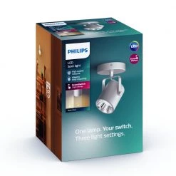 Philips LED SceneSwitch BYRE Single Spot Silver 1x4.3W SELV - 8718696170106 -homeshop Salgsbutik unnamed file 2517