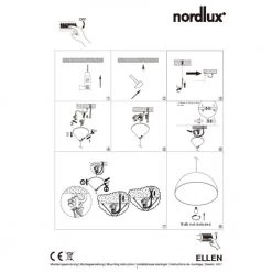 Nordlux Ellen 40 Pendel E27 Sort Lampe -homeshop Salgsbutik unnamed file 2524