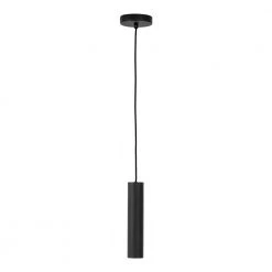 Homeshop Pendel Lampe I Sort Med Stofledning På 120 Cm Pære: GU10/5W LED IP20 - 6409107