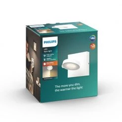 Philips WarmGlow LED CLOCKWORK Single Spot Hvid 1x4.5W SELV - 8718696154533 -homeshop Salgsbutik unnamed file 2801