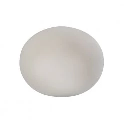 Sompex Lampe Glas Oval 18 Hvid - Højde 13 Cm