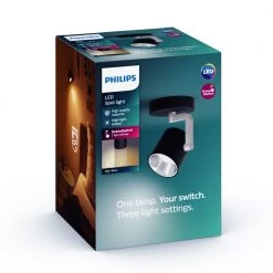 Philips LED SceneSwitch BYRL Single Spot Sort 1x4.3W SELV - 8718696170175 -homeshop Salgsbutik unnamed file 3085