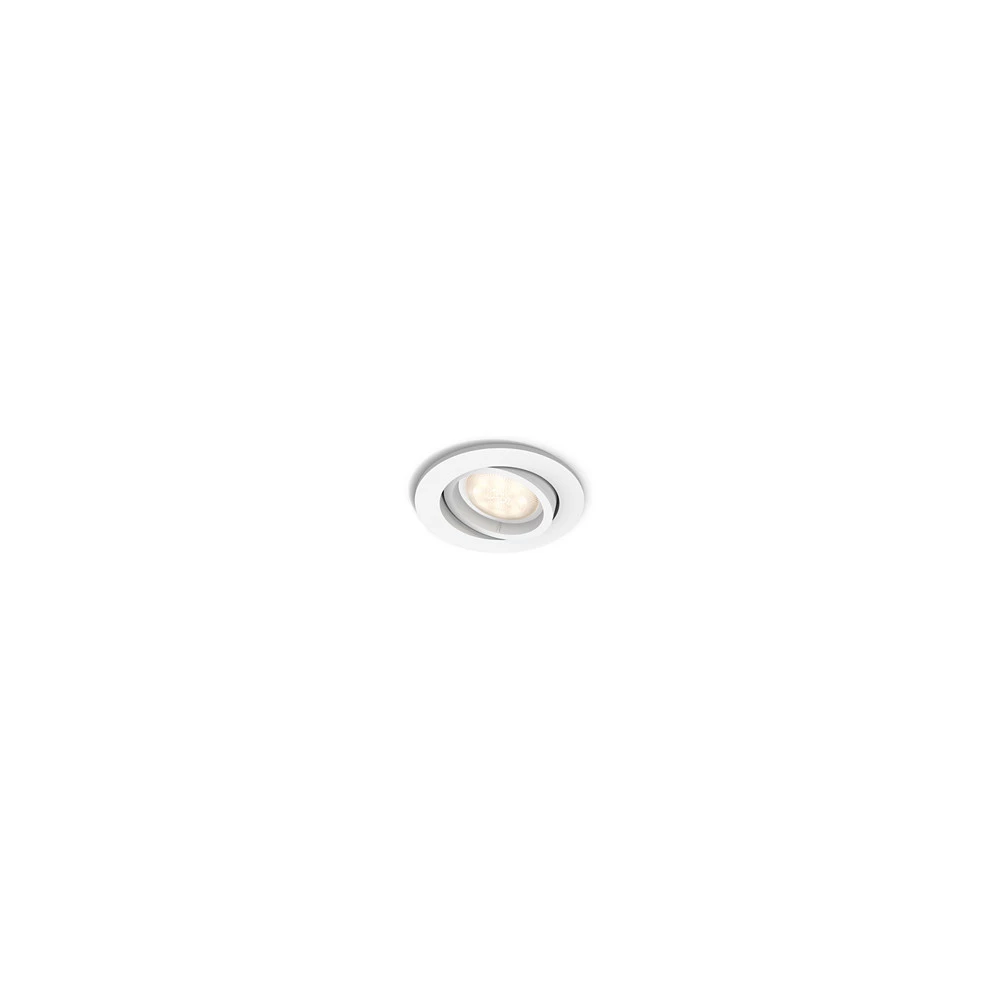 Philips Shellbark LED-indbygningsspot, Hvid 1x4,5W 3 Philips Shellbark LED-indbygningsspot, Hvid 1x4,5W