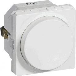 Lauritz Knudsen LK Fuga Drejelysdæmper 1 Modul Mek-d 300cr Hvid - 506D61091L