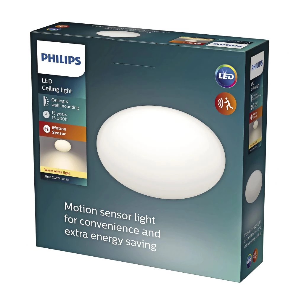 Philips Shan Cl253 Loftlampe - 10w 27k W Hv Sr 06 Hvid 3 Philips Shan Cl253 Loftlampe - 10w 27k W Hv Sr 06 Hvid