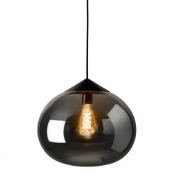 Sompex Loftlampe Drop Røgfarvet-Sort - Højde 150 Cm