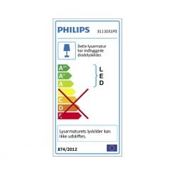 Philips MyLiving MAUVE Loftslampe LED, Hvid 1x17W -homeshop Salgsbutik unnamed file 3538