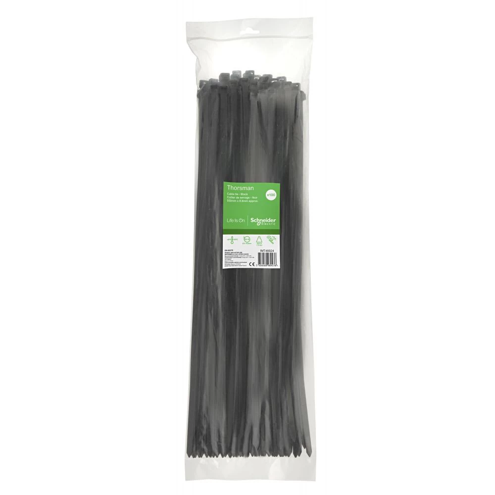Thorsman Kabelbinder 550x8.8mm 100 Stk Sort - Imt46924 3 Thorsman Kabelbinder 550x8.8mm 100 Stk Sort - Imt46924