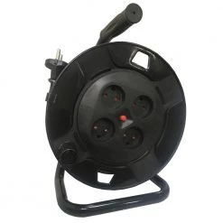 Aurora Nq Kabeltromle 4 X Socket H05vv-f,2x1.0, 25m