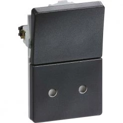 Lauritz Knudsen LK Fuga Stikkontakt Uden Jord 1 1/2 Modul, 2p Koksgrå - 501D81141L