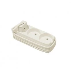 Lauritz Knudsen LK Stikdåse 3r M/5m Ledn. Hvid - 210A16541L