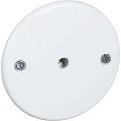 Lauritz Knudsen LK Fuga Dæksel Udløb Med Aflastning Hvid - 182A02721L