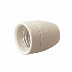 Lauritz Knudsen Jo-el Fatning Porcelæn E 27 Hvid - 720160