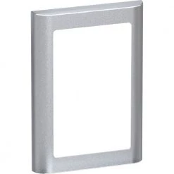 Lauritz Knudsen LK Fuga Soft Design + Ramme 1 1/2 Modul Stålmetallic - 560D70151L