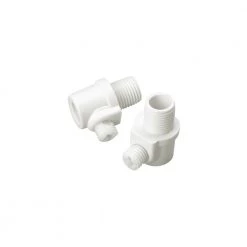 Lauritz Knudsen Jo-el Aflastningsnippel 2 Stk. M/ Udv. Gevind Hvid - 720165