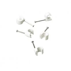 Schneider Electrics Schneider Ledningsclips Hvid 20 Stk Kabelclips Rund 7-10 - Imt37426