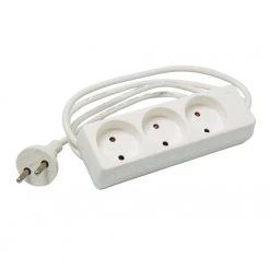 Lauritz Knudsen Jo-el Stikdåse 3-vejs 1,5m Hvid - 920870