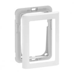 Lauritz Knudsen LK Fuga Soft Design + Ramme 1 1/2 Modul Hvid - 560D60151L