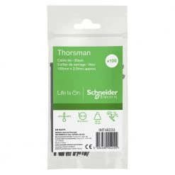 Thorsman Kabelbinder 100x2.5mm 100stk. Sort - Imt46033