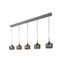 Villeroy & Boch Loftlampe Havanna - Metal Satin/Røgfarvet Glas VB-96715