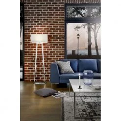 Villeroy & Boch Gulvlampe Lyon - Poleret Rustfri Stål/Hvid VB-96640