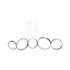 Sompex Loftlampe Loop Metal Satin - Højde 150 Cm