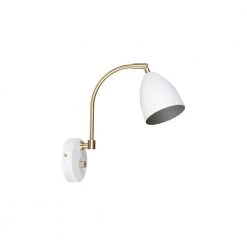 Belid Deluxe 5076 Hvid/messing - Væglampe