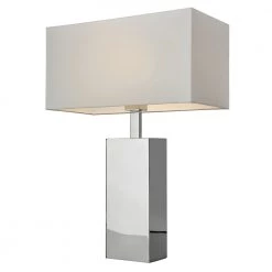 Sompex Lampe Block 56 Silver-Hvid - Højde 56 Cm