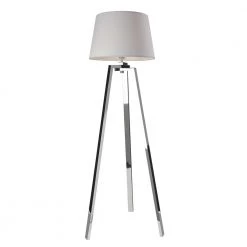 Sompex Gulvlampe Triolo Silver-Hvid - Højde 152 Cm