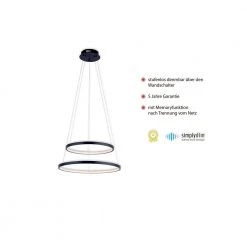 Leuchten Direkt - CIRCLE Pendel - Antrasit -homeshop Salgsbutik unnamed file 876