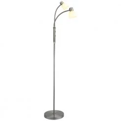 Halo Design HUDSON Gulvl. LED 2L G9, Opal Glas / B-Stål - 736904